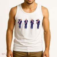 Potus 45 Dance Trump Dance Save America Trump Tank Top thumb 3