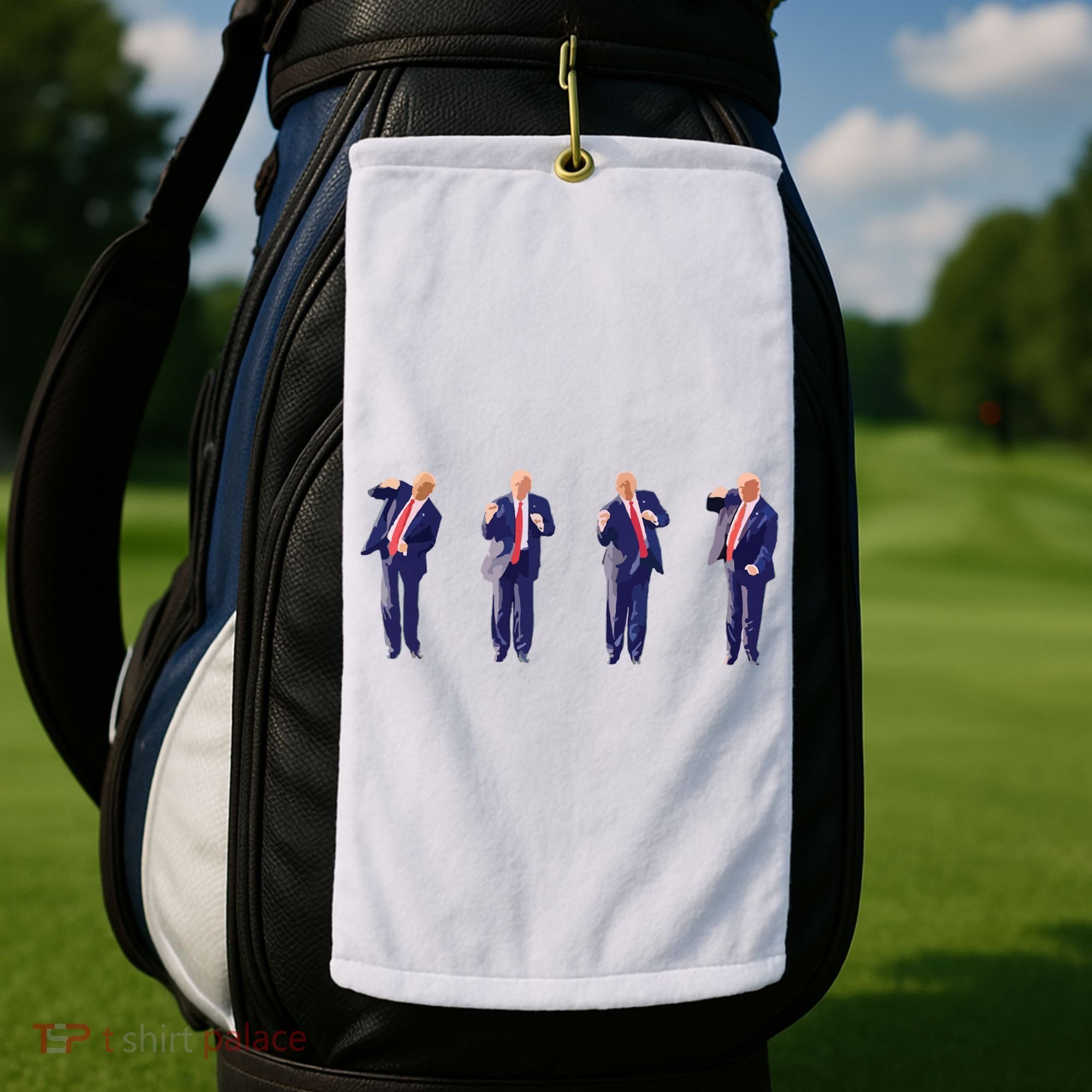 Potus 45 Dance Trump Dance Save America Trump Golf Towel