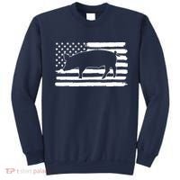 Pigs 4th Of July USA Flag US America Sweatshirt thumb 0