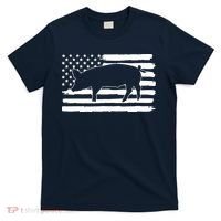Pigs 4th Of July USA Flag US America T-Shirt thumb 0