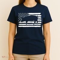 Pigs 4th Of July USA Flag US America T-Shirt thumb 4