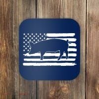 Pigs 4th Of July USA Flag US America Coaster thumb 0