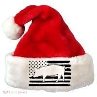 Pigs 4th Of July USA Flag US America Santa Hat thumb 0