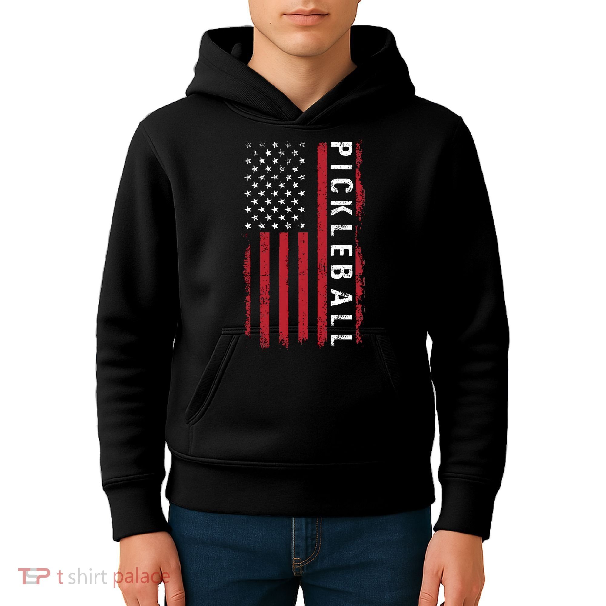 Pickleball 4th Of July Kids Hoodie