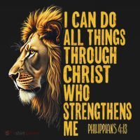 Philippians 413 Religious Lion Strengthens Christian  Women's Hoodie thumb 2