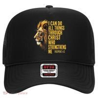 Philippians 413 Religious Lion Strengthens Christian  Hat thumb 0