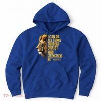 Philippians 413 Religious Lion Strengthens Christian  Hoodie thumb 0