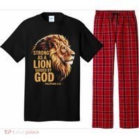 Philippians 413 Religious Lion Strengthens Christian Pajama Set thumb 0