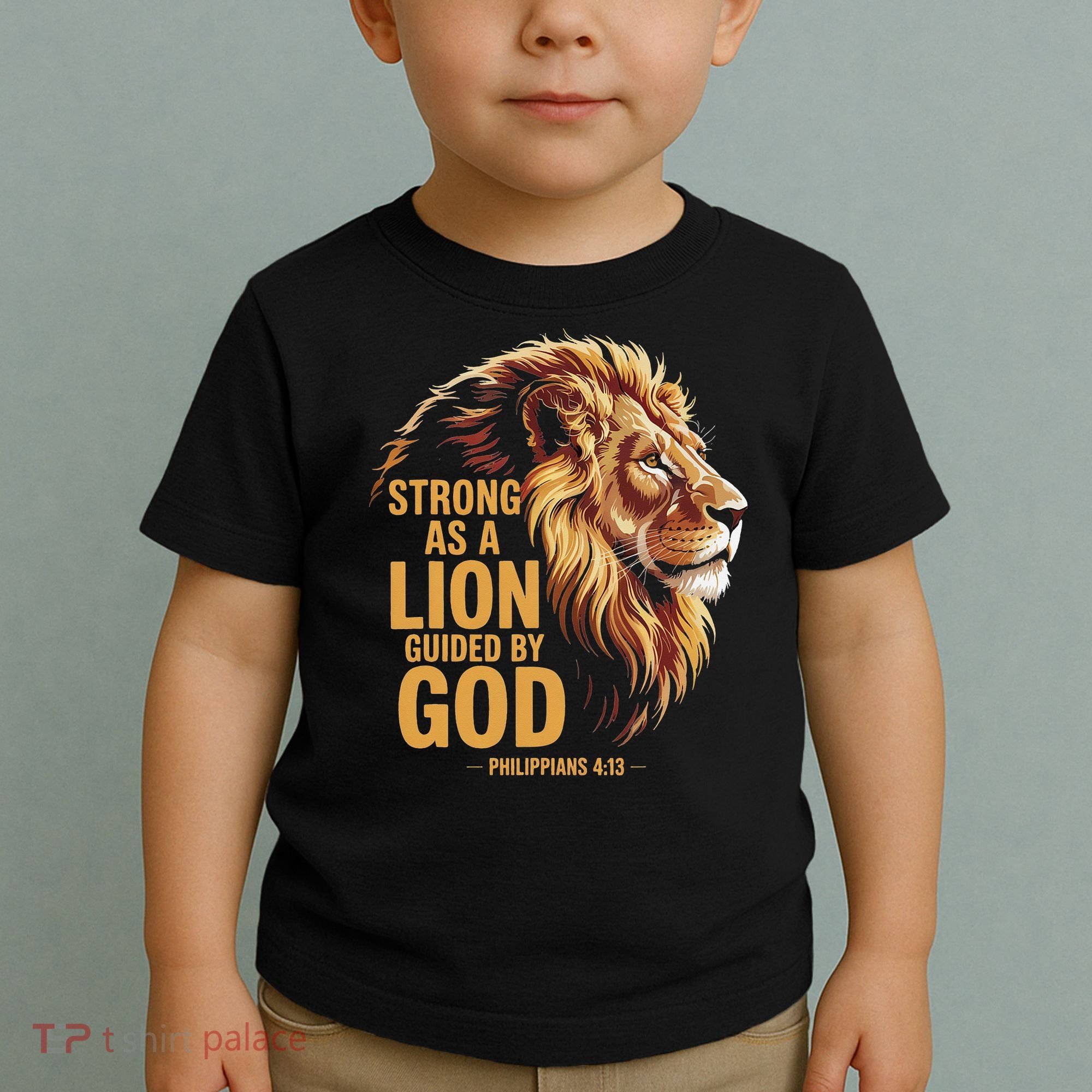 Philippians 413 Religious Lion Strengthens Christian Toddler T-Shirt