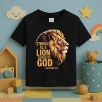 Philippians 413 Religious Lion Strengthens Christian Toddler T-Shirt thumb 3
