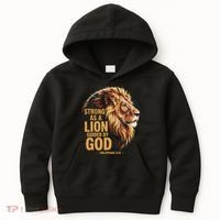 Philippians 413 Religious Lion Strengthens Christian Kids Hoodie thumb 0