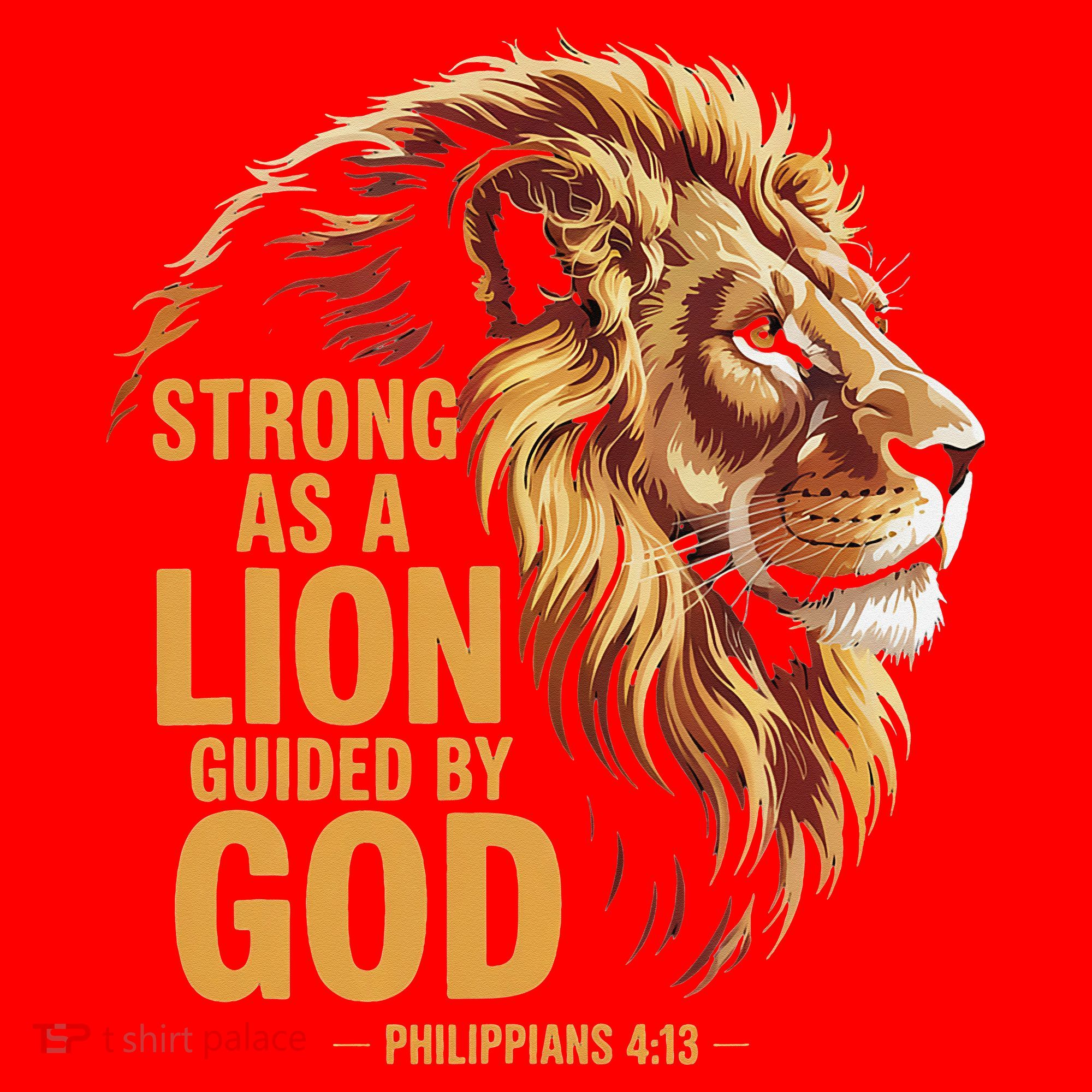 Philippians 413 Religious Lion Strengthens Christian Santa Hat