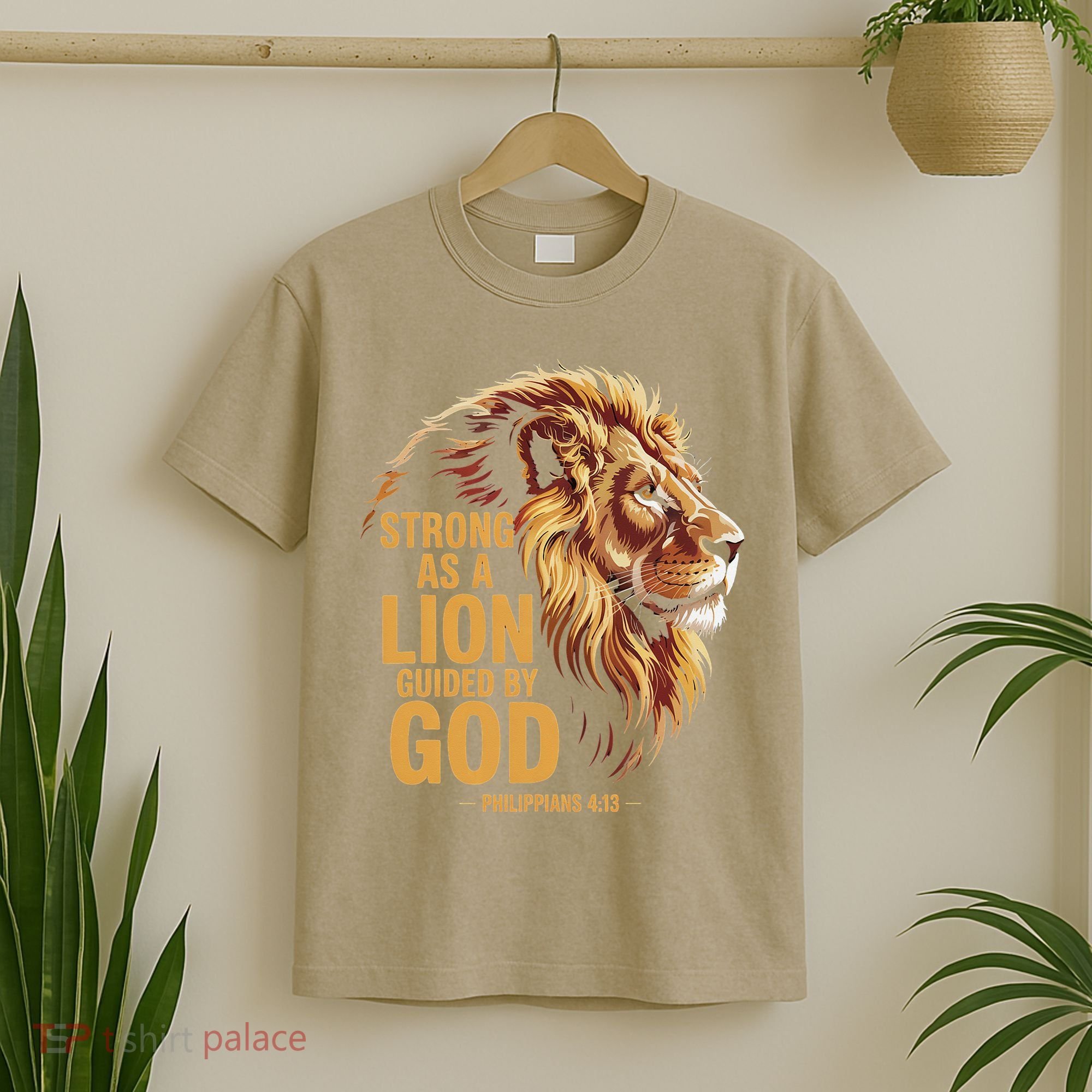 Philippians 413 Religious Lion Strengthens Christian T-Shirt