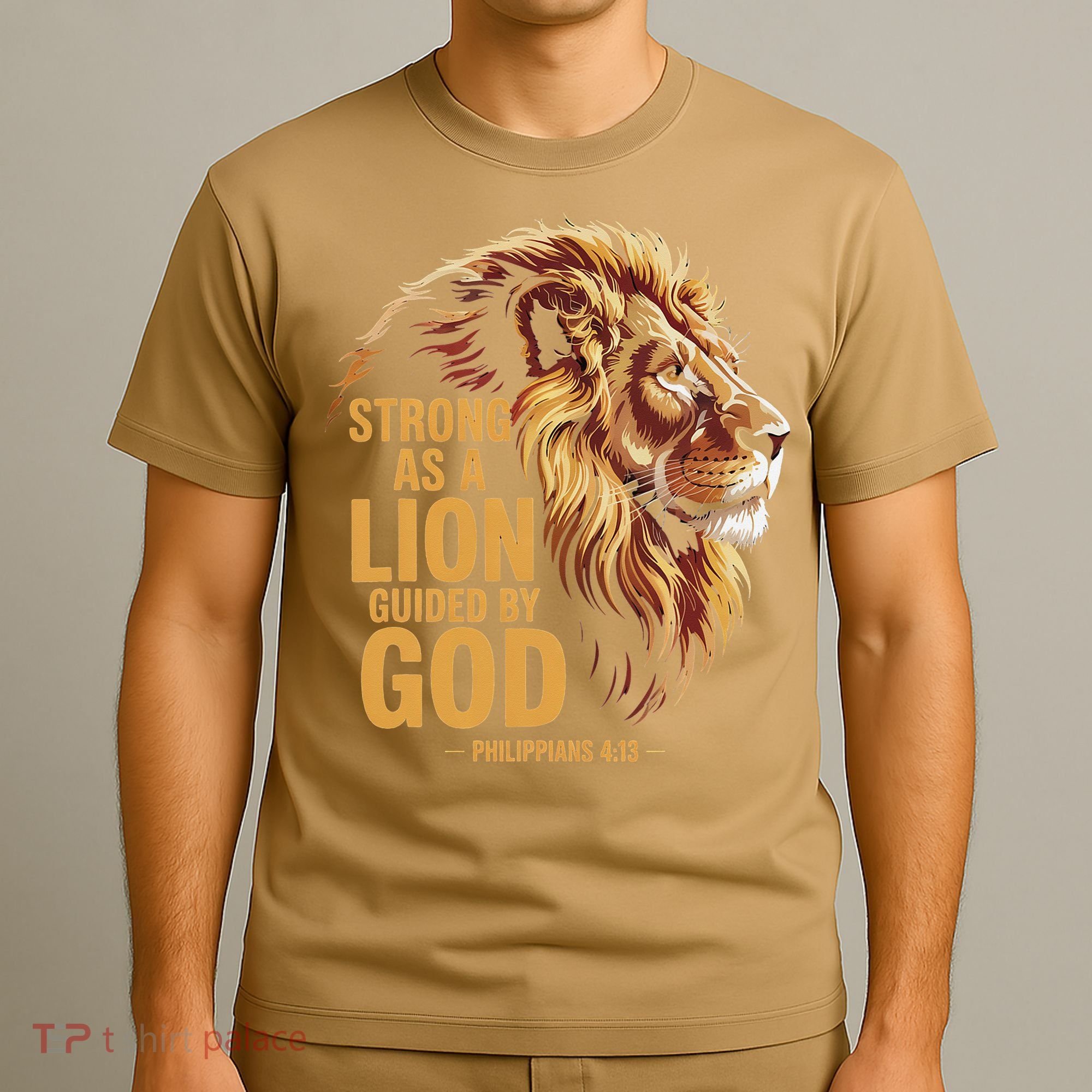 Philippians 413 Religious Lion Strengthens Christian T-Shirt