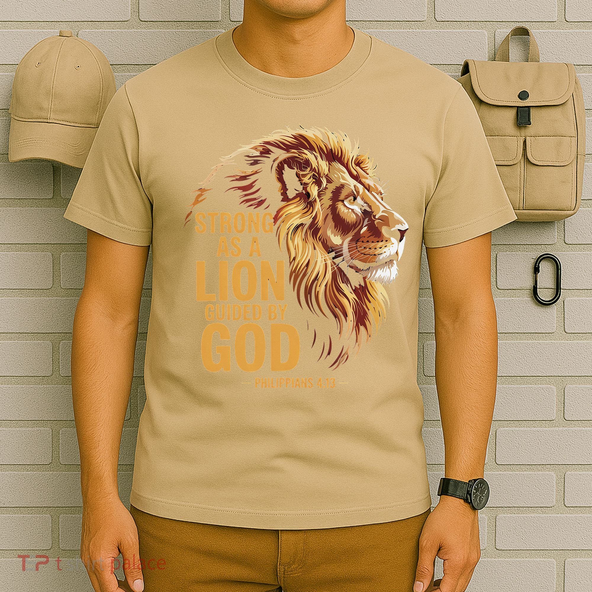 Philippians 413 Religious Lion Strengthens Christian T-Shirt
