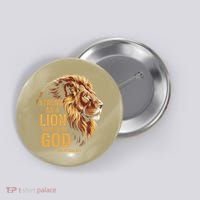 Philippians 413 Religious Lion Strengthens Christian Button thumb 0