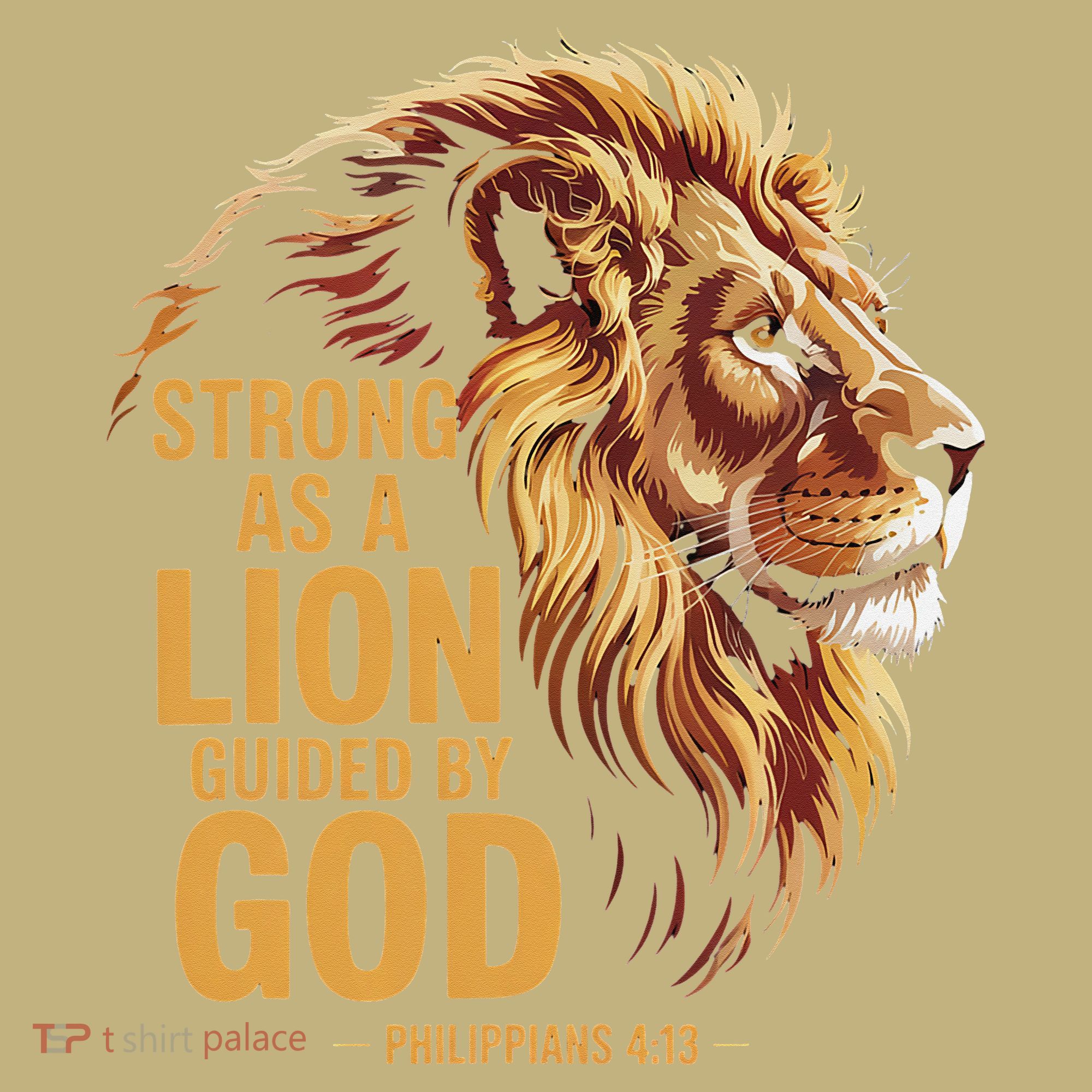 Philippians 413 Religious Lion Strengthens Christian Mousepad