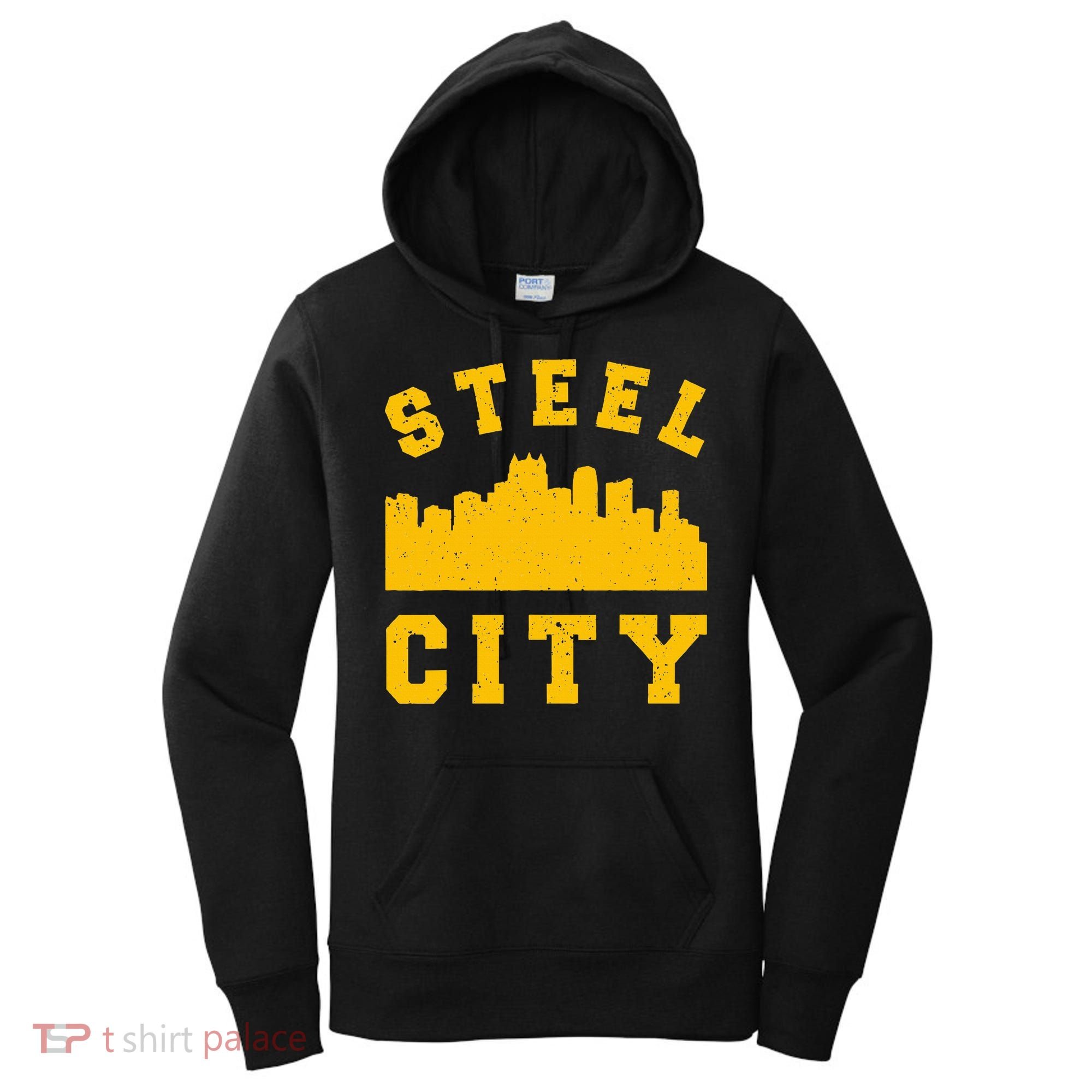 Pittsburgh 412 Steel City Skyline Pennsylvania Home Pride Women's Hoodie