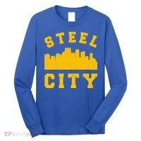Pittsburgh 412 Steel City Skyline Pennsylvania Home Pride Long Sleeve Shirt thumb 0