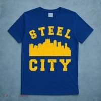 Pittsburgh 412 Steel City Skyline Pennsylvania Home Pride T-Shirt thumb 5
