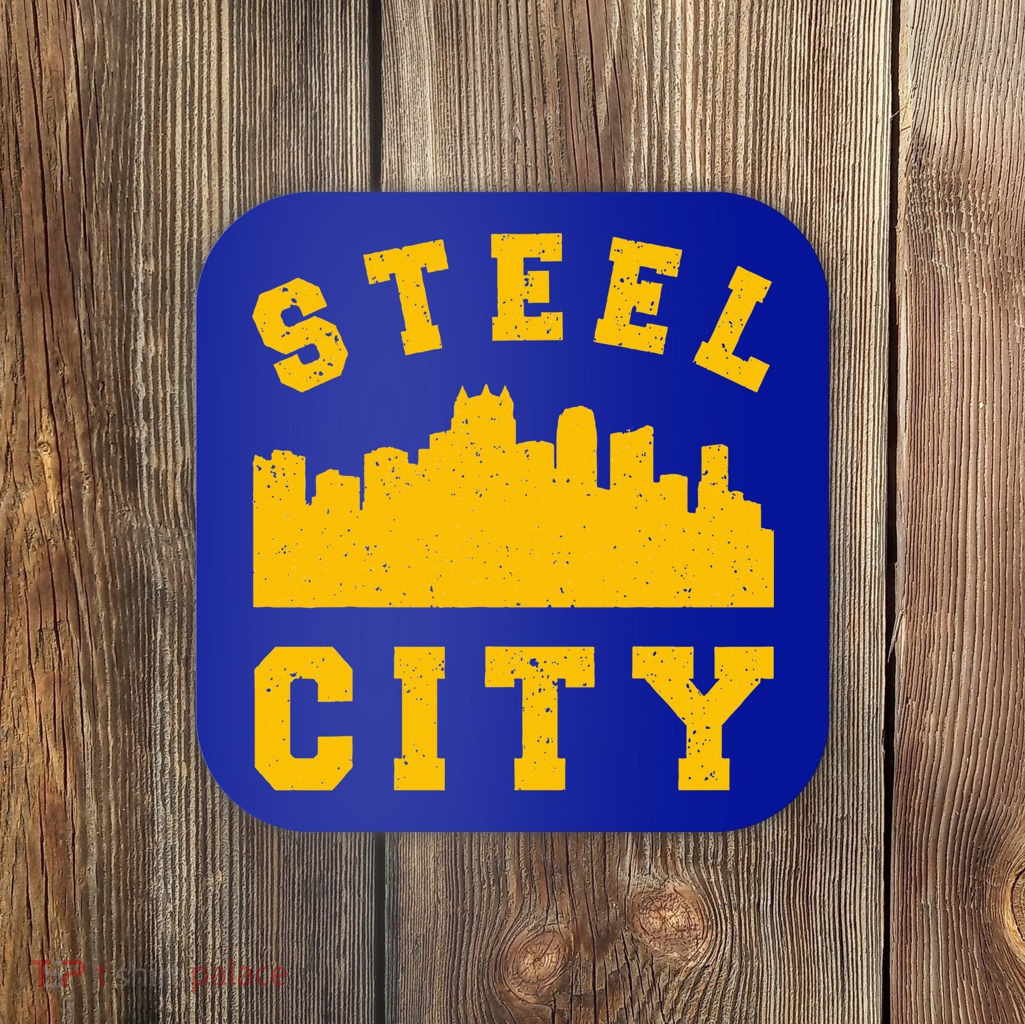 Pittsburgh 412 Steel City Skyline Pennsylvania Home Pride Coaster