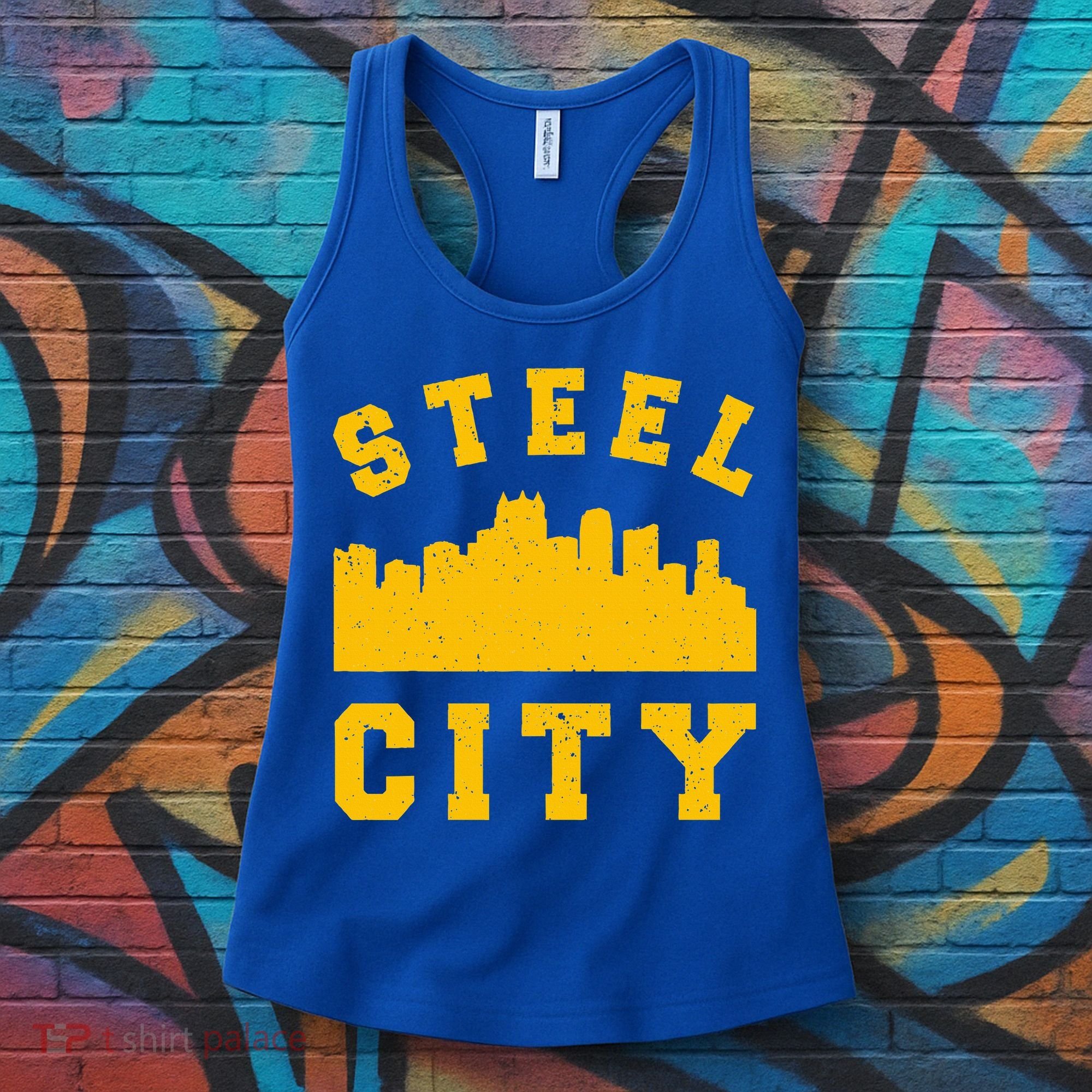 Pittsburgh 412 Steel City Skyline Pennsylvania Home Pride Women's Tank Top
