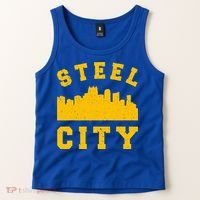 Pittsburgh 412 Steel City Skyline Pennsylvania Home Pride Tank Top thumb 2