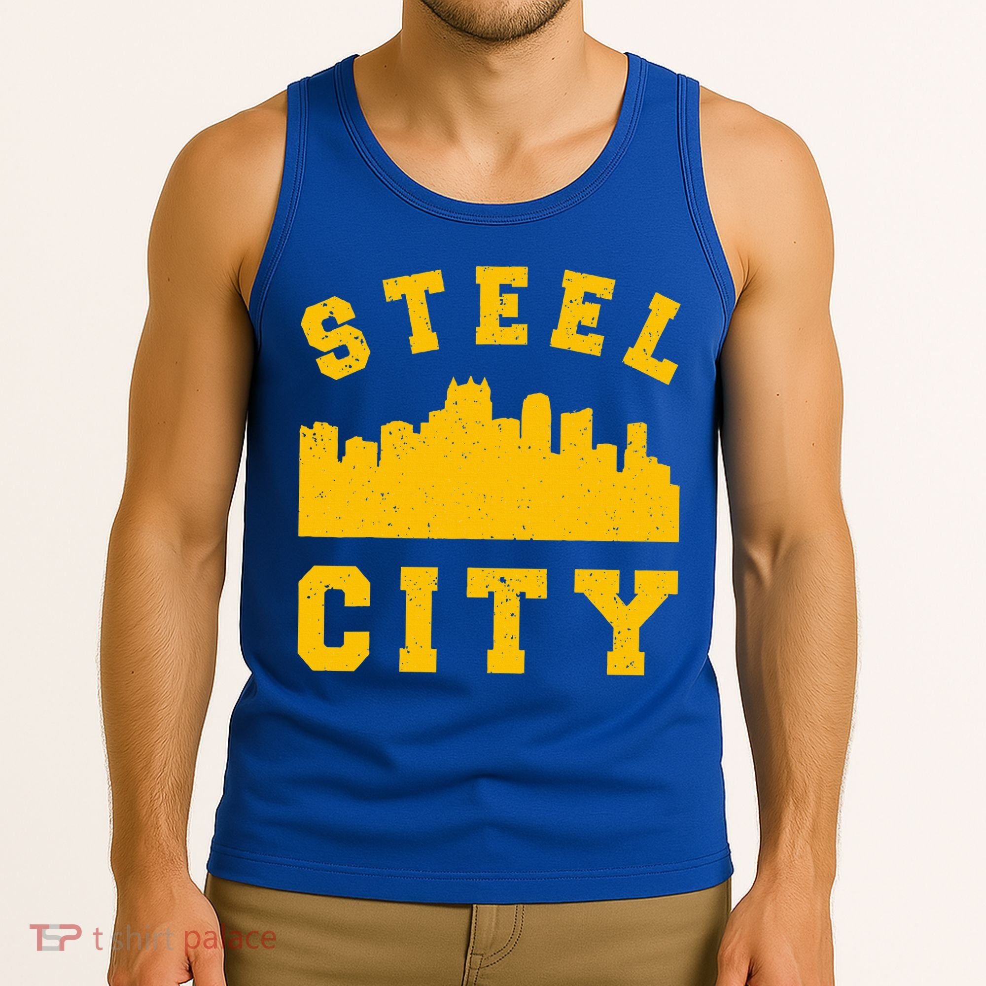 Pittsburgh 412 Steel City Skyline Pennsylvania Home Pride Tank Top