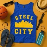 Pittsburgh 412 Steel City Skyline Pennsylvania Home Pride Tank Top thumb 4