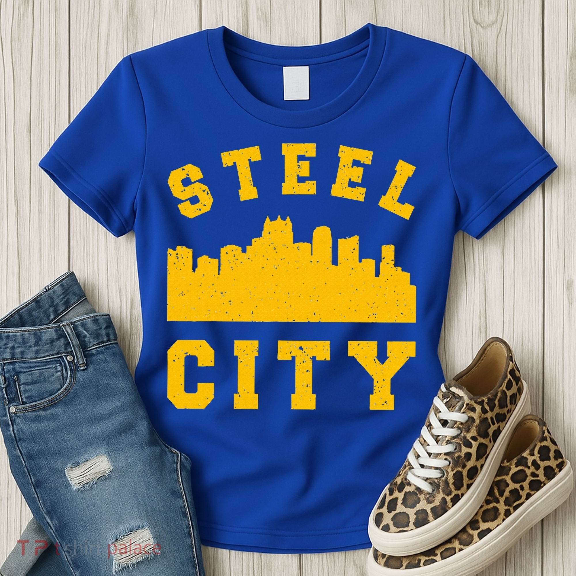 Pittsburgh 412 Steel City Skyline Pennsylvania Home Pride Women's T-Shirt
