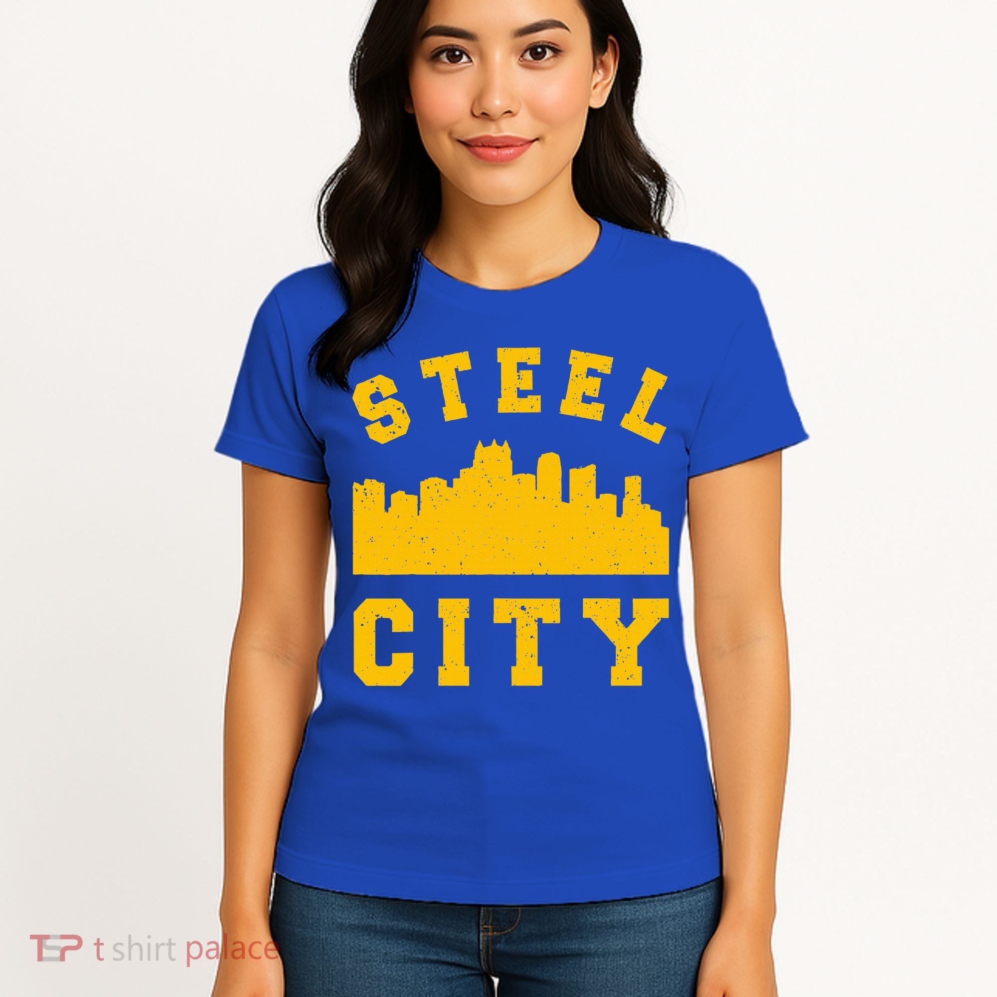 Pittsburgh 412 Steel City Skyline Pennsylvania Home Pride Women's T-Shirt