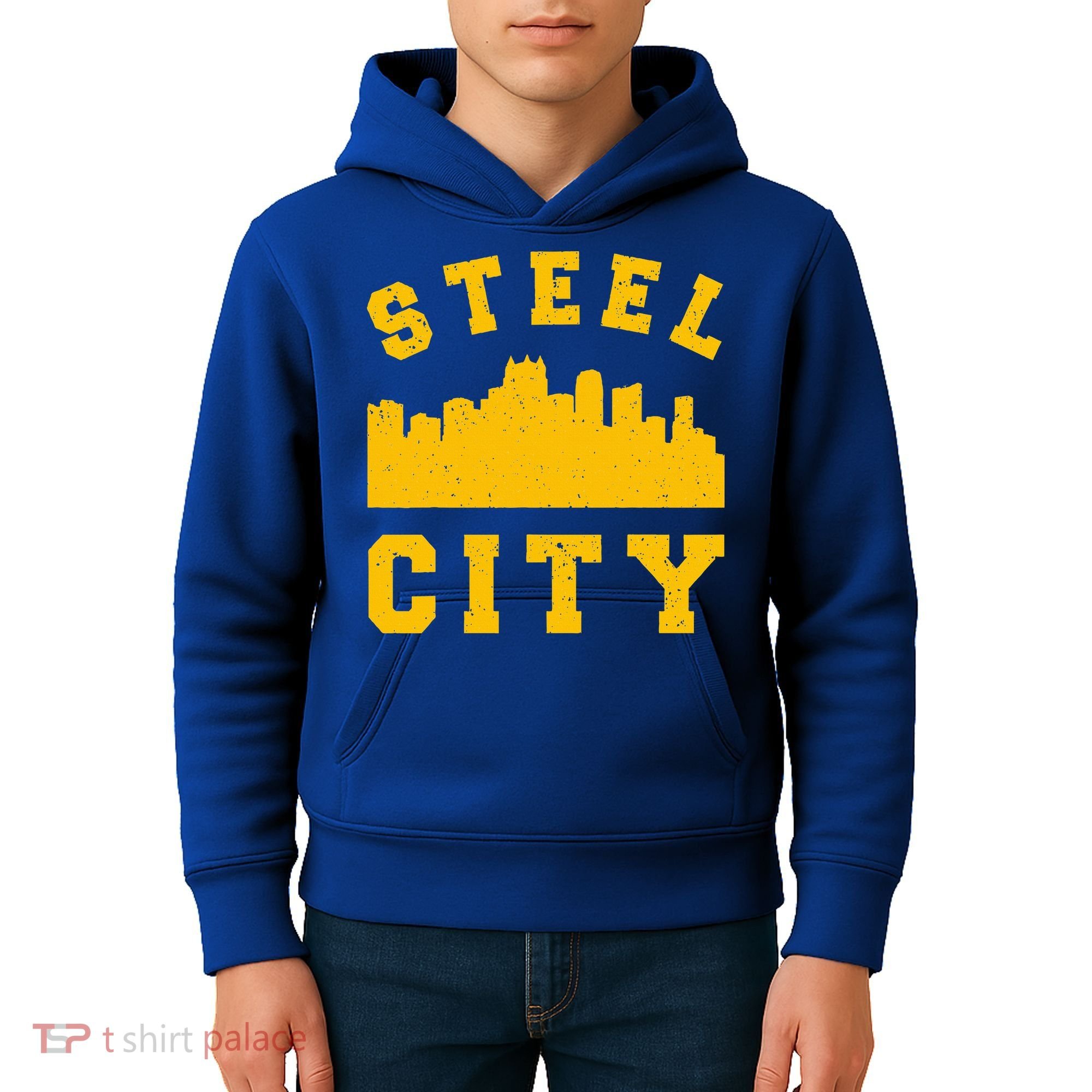 Pittsburgh 412 Steel City Skyline Pennsylvania Home Pride Kids Hoodie