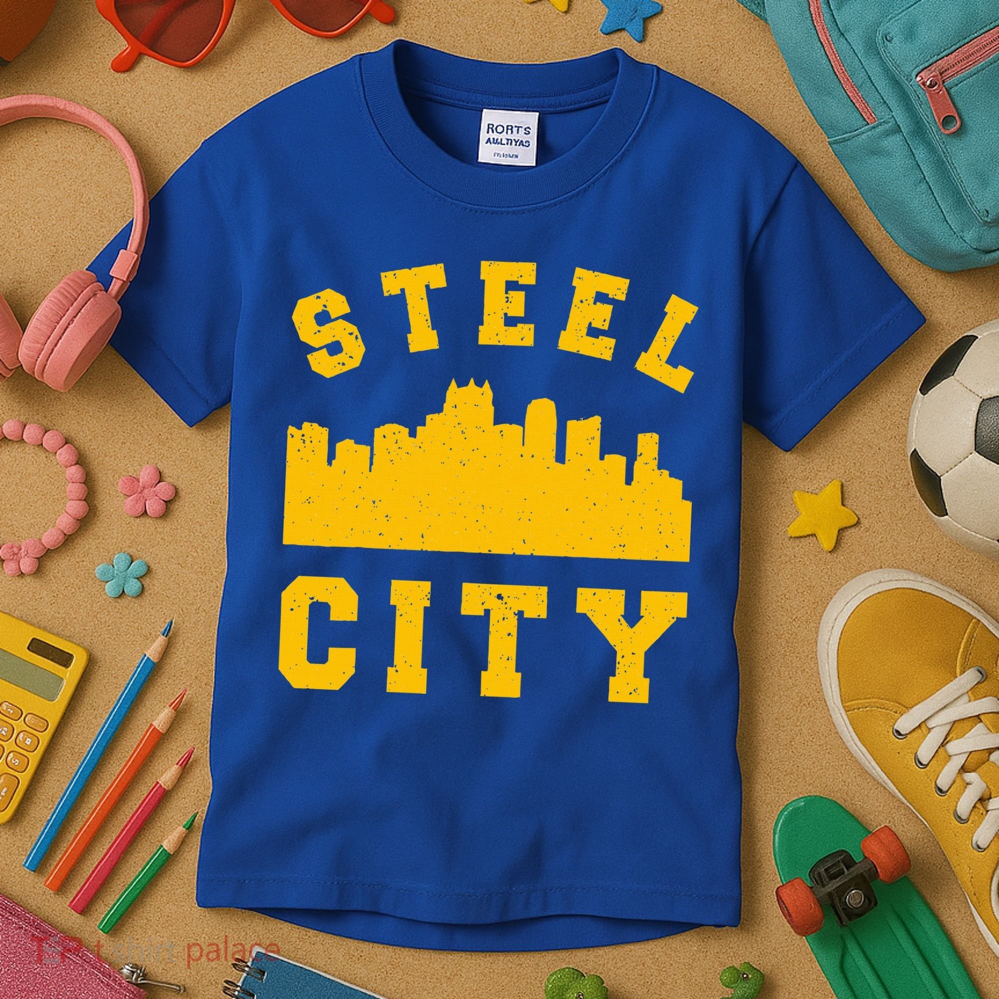 Pittsburgh 412 Steel City Skyline Pennsylvania Home Pride Kids T-Shirt