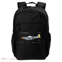 P 51 Mustang WWII Airplane Historic War Bird Fighter Backpack thumb 0