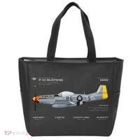P 51 Mustang WWII Airplane Historic War Bird Fighter Tote Bag thumb 0