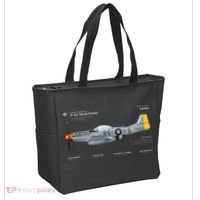 P 51 Mustang WWII Airplane Historic War Bird Fighter Tote Bag thumb 2
