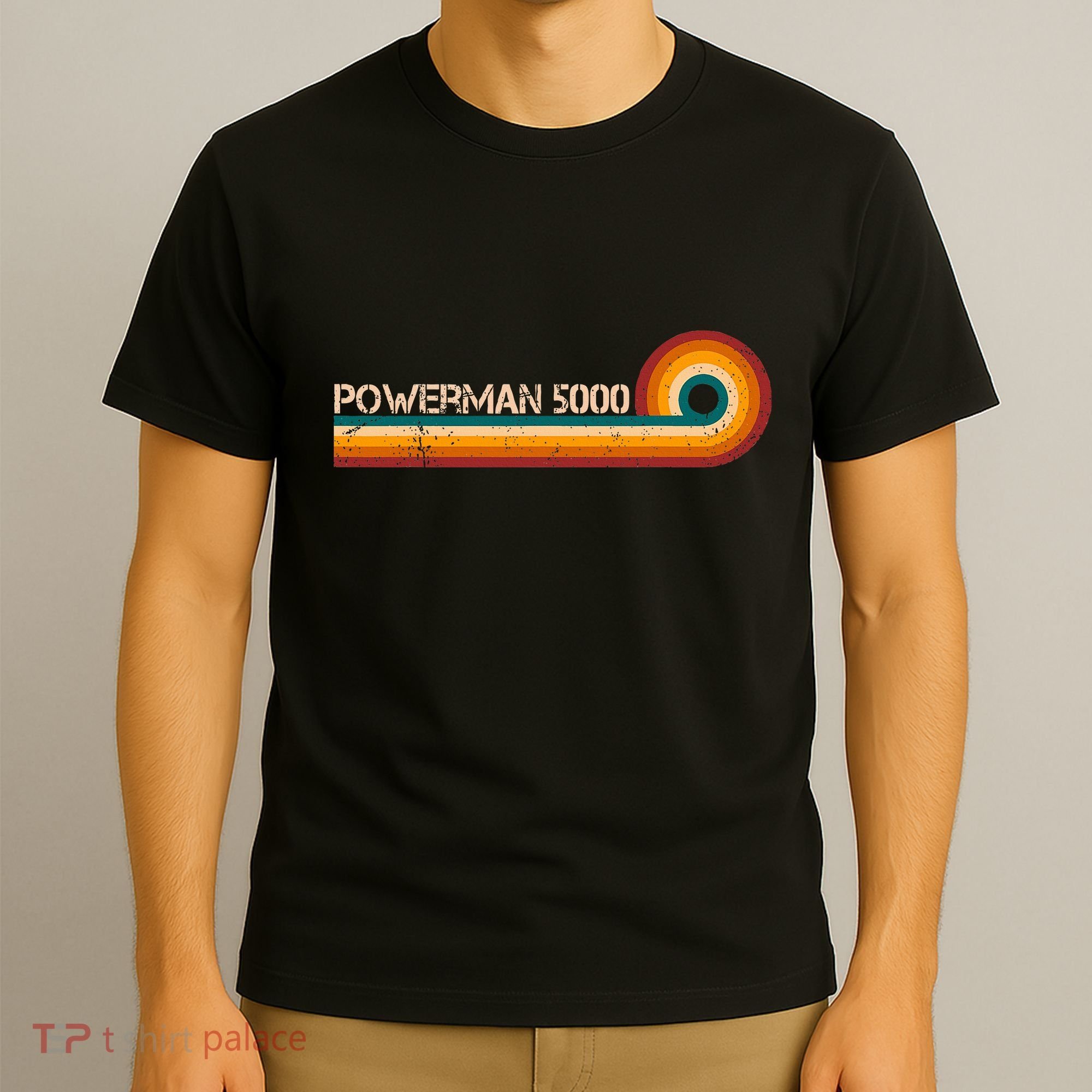 Powerman 5000 Retro Stripes Musician Vintage T-Shirt