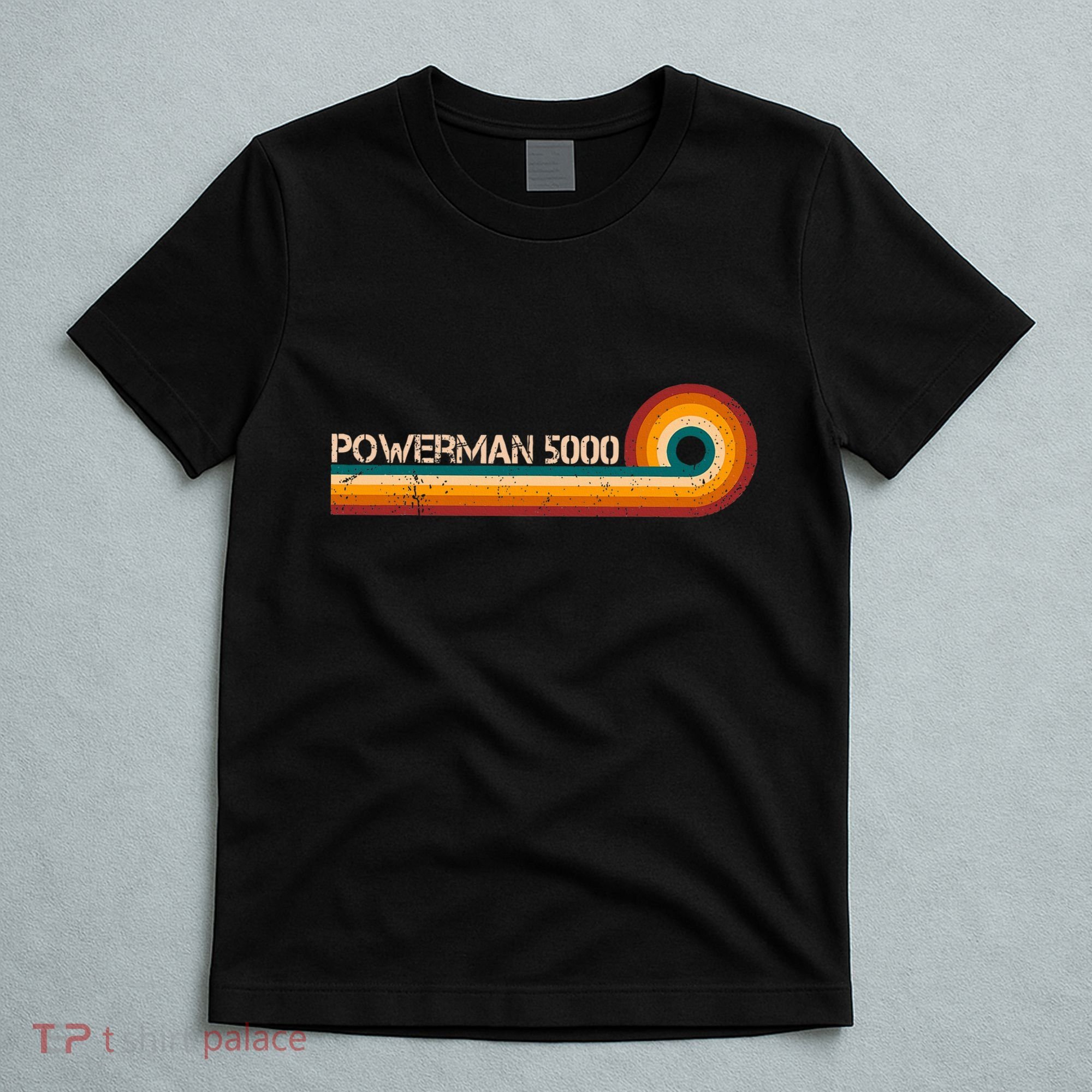 Powerman 5000 Retro Stripes Musician Vintage T-Shirt
