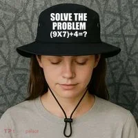 PEMDAS 67 Meme Elementary Math Teacher Brainrot Joke Bucket Hat thumb 3