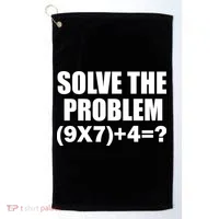 PEMDAS 67 Meme Elementary Math Teacher Brainrot Joke Golf Towel thumb 0