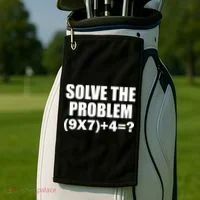 PEMDAS 67 Meme Elementary Math Teacher Brainrot Joke Golf Towel thumb 2