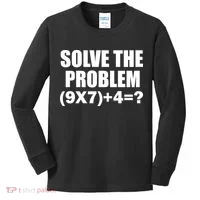 PEMDAS 67 Meme Elementary Math Teacher Brainrot Joke Kids Long Sleeve Shirt thumb 0