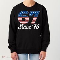 Patriotic 67 Since '76 USA 6-7 Meme Six Seven Women's Sweatshirt thumb 0