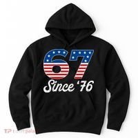 Patriotic 67 Since '76 USA 6-7 Meme Six Seven Hoodie thumb 0
