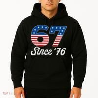 Patriotic 67 Since '76 USA 6-7 Meme Six Seven Hoodie thumb 2