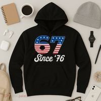 Patriotic 67 Since '76 USA 6-7 Meme Six Seven Hoodie thumb 3