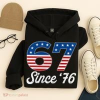 Patriotic 67 Since '76 USA 6-7 Meme Six Seven Hoodie thumb 4