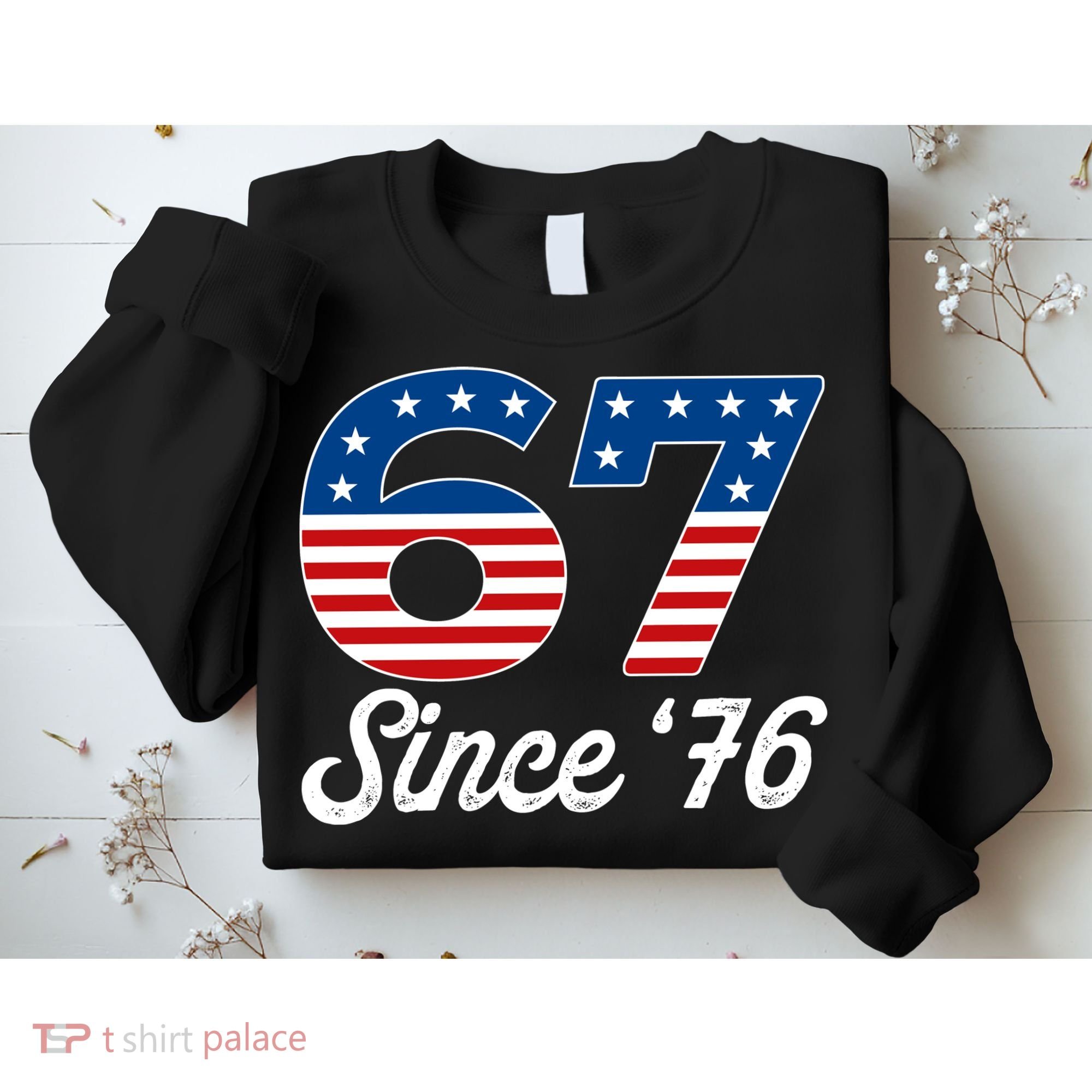 Patriotic 67 Since '76 USA 6-7 Meme Six Seven Sweatshirt