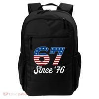 Patriotic 67 Since '76 USA 6-7 Meme Six Seven Backpack thumb 0