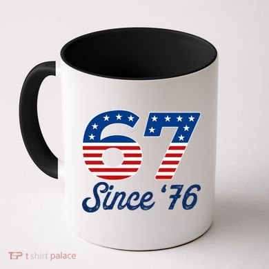 Patriotic 67 Since '76 USA 6-7 Meme Six Seven Coffee Mug